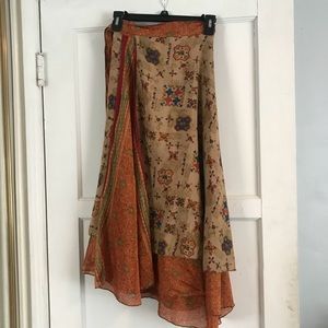 Tea Length Wrap Skirt